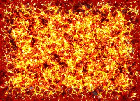 Bright explosion fire backgrounds Ilustração Stock