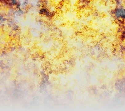Bright explosion fire burst and smoke backgrounds Stock Illustration