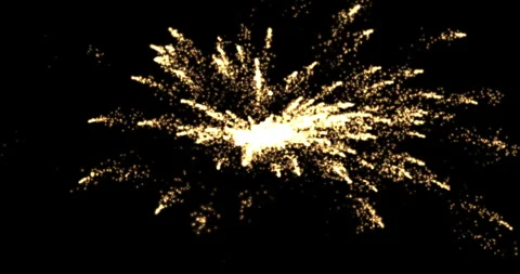 A bright explosion of fireworks shining in the night sky 9 Stock Footage 311021119