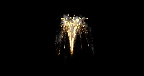 A bright explosion of fireworks shining in the night sky 5 Stock Footage 311021413