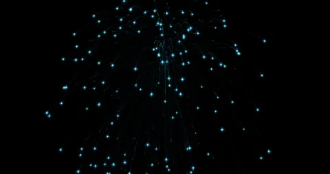 A bright explosion of fireworks shining in the night sky 2 Stock Footage 311021566