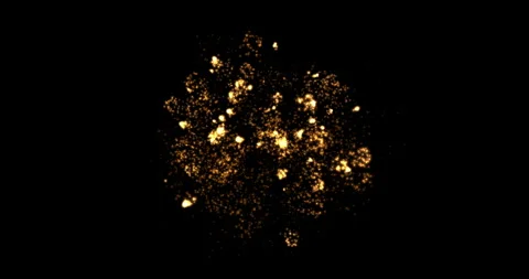 A bright explosion of fireworks shining in the night sky 10 Stock Footage 311021754