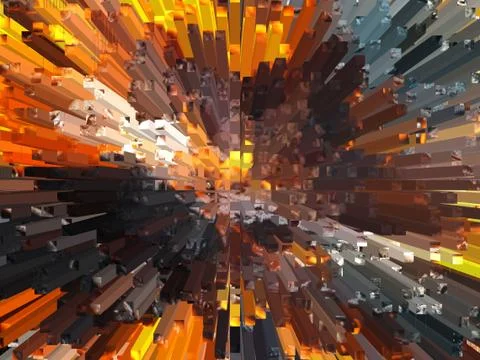 Bright explosion. Illustrazione stock