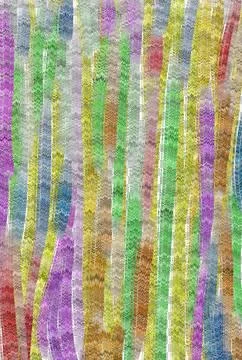 Bright expressive stripes form an abstract image of bamboo. Stock Illustration