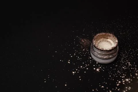 Bright eye shadows on the background Stock Photos