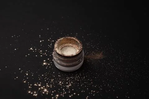 Bright eye shadows on the background Stock Photos