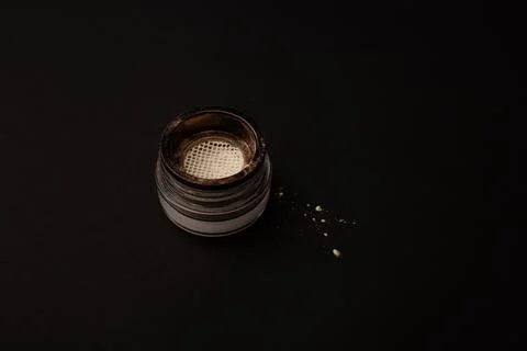 Bright eye shadows on the background Stock Photos