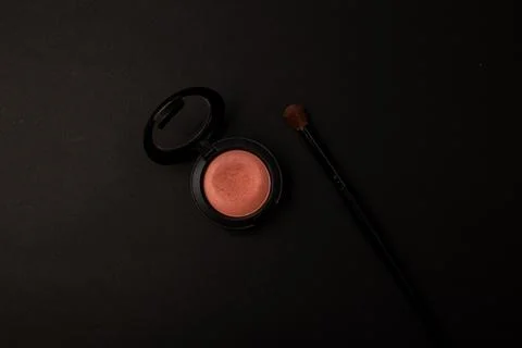 Bright eye shadows on the background Stock Photos