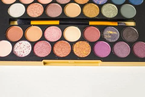 Bright eyeshadow. Stock Photos