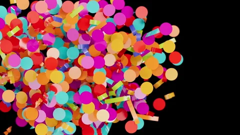 Bright festive graphic element for joyous party celebration background design 스톡 동영상 344422655