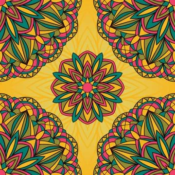 Bright festive pattern. Stock Illustration