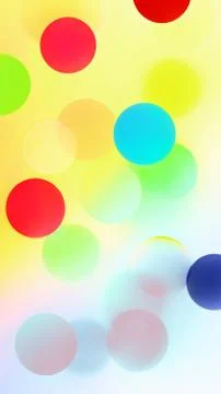 Bright Festive Pattern With Multicolored Bubbles And Confetti Illustrazione stock