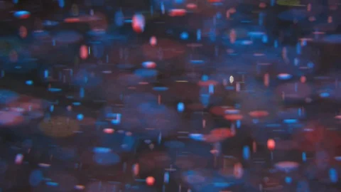 Bright Festive Retro Background. Chaotic Blurred Motion Particles.  Space Gal Video stock 122024705