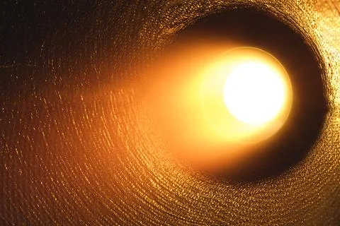 Bright fire bursts from the rocket engine nozzle Stock Photos