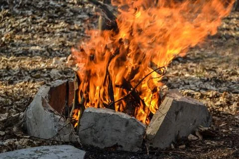 Bright fire Stock Photos