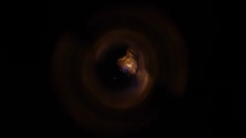 Bright fire seen through a reflecting pipe Stock Footage 120202710