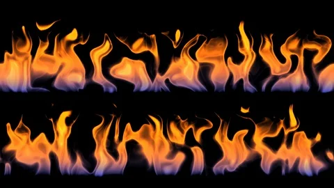 Bright fire/flame animation vfx effects on black background. Видео 89841659
