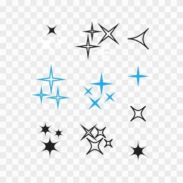Bright firework, decoration twinkle, shiny flash. Glowing light effect star.  Stock Illustration