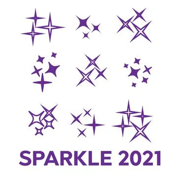 Bright firework, decoration twinkle, shiny flash. Glowing light effect star.  Stock Illustration