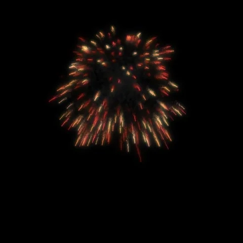 Bright firework explode on a dark background Stock Footage 245374994