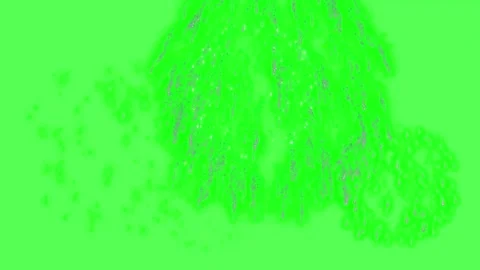 Bright fireworks display on green screen. Festive pyrotechnics isolated for Stock Footage 340117759