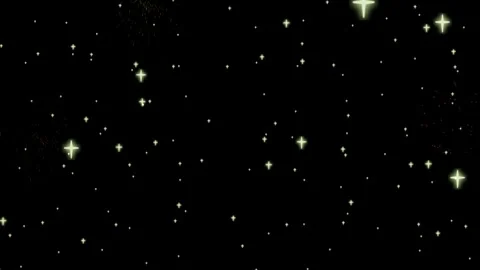 Bright fireworks display in night sky. Colorful pyrotechnics exploding for Stock Footage 341303801