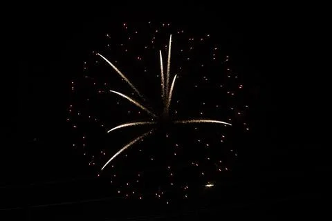Bright fireworks explosion Stock Photos