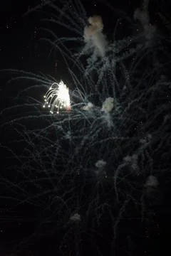 Bright Fireworks Explosion Stock Photos