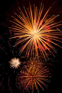 Bright Fireworks Stock Photos