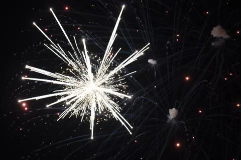 Bright Fireworks Foto stock