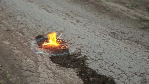 Bright flame Stock Footage 134460407