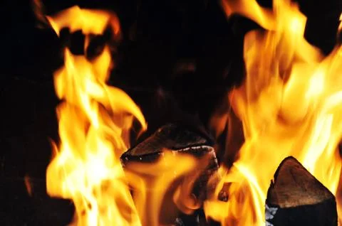 Bright flame Stock Photos