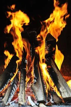 Bright flame Stock Photos