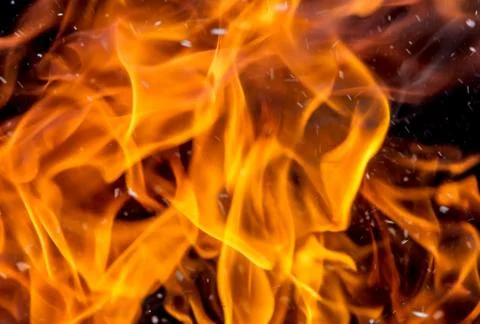 Bright flames Stock Photos