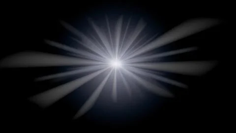 Bright flare overlay sun light len effect on black background. White explosio Stock Illustration