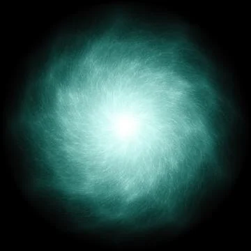 Bright flash on black space backgrounds Ilustração Stock