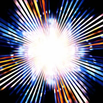 Bright flash Stock Illustration