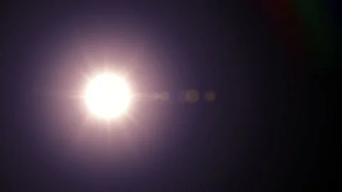 Bright flash of light with rainbow halo animation for logos. 4k realistic glow Stock Footage 156601857