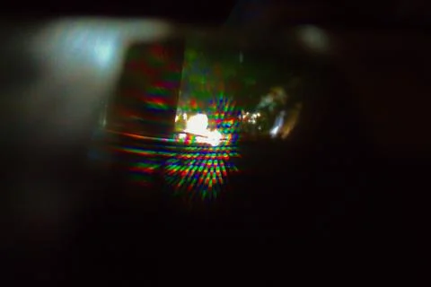 Bright flash from phone Stock Photos