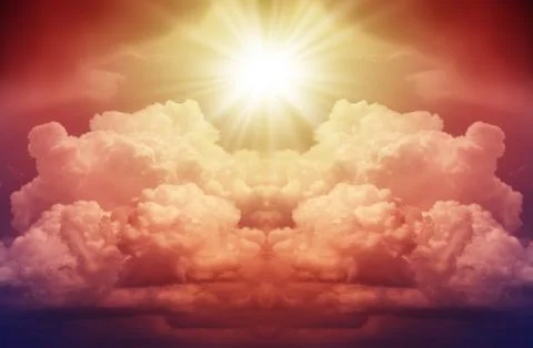 Bright Flash of Red Star Stock Illustration