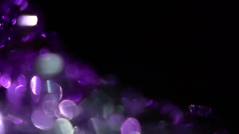Bright flashing crystal lights on the left Stock Footage 315317847