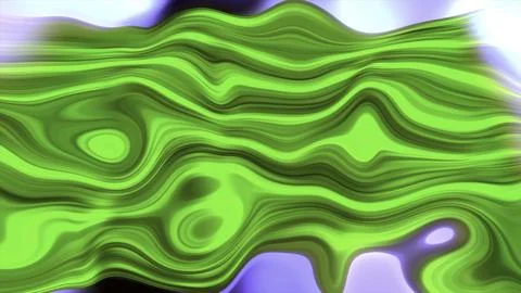 Bright flashing pattern of liquid lines on background of moving glow. Motion Illustrazione stock