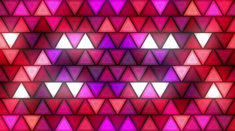 Bright flashing triangles LEDs wall Stock Footage 65230051