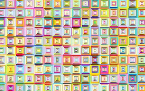 Bright flat blurred multicolored squares, geometric background Stock Illustration