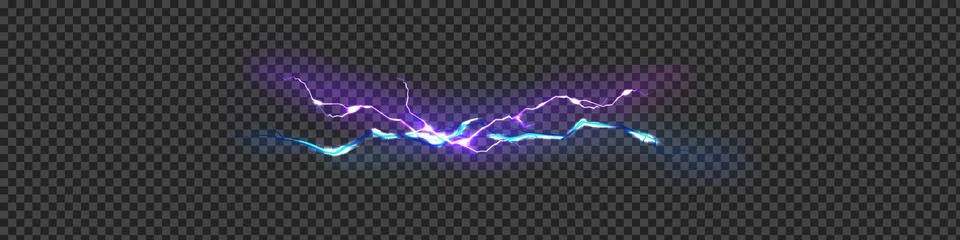 Bright flickering lightning effect, thunderstorm, stormy weather, electric Ilustración de archivo