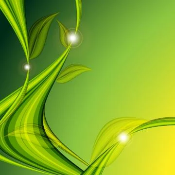 Bright floral vector background Stock Illustration