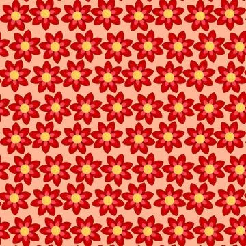 Bright flowers pattern Stock Illustration