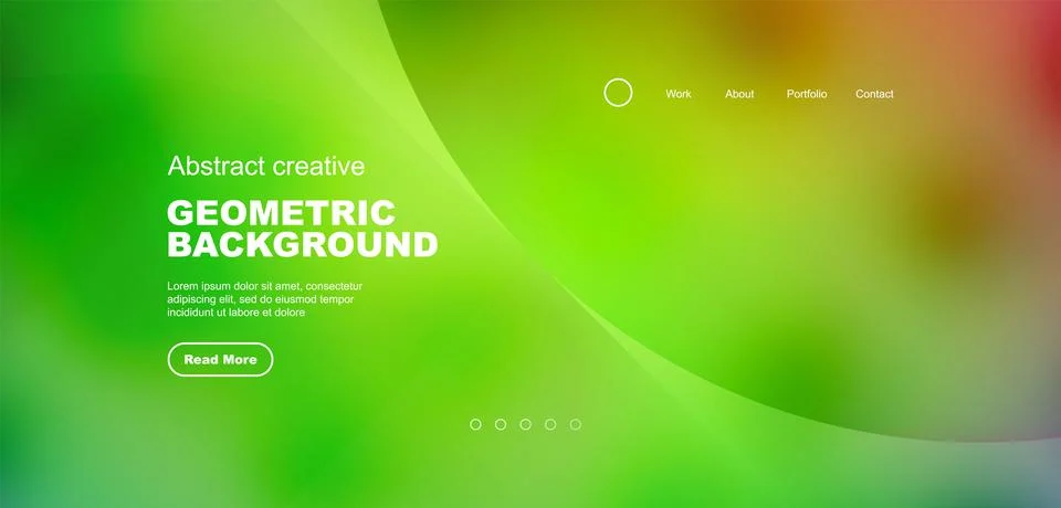 Bright fluid gradient circles abstract background. Business or technology design Stock Illustration