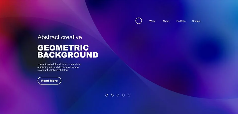 Bright fluid gradient circles abstract background. Business or technology design Stock Illustration