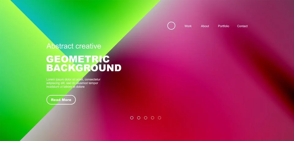 Bright fluid gradient circles abstract background. Business or technology design Stock Illustration